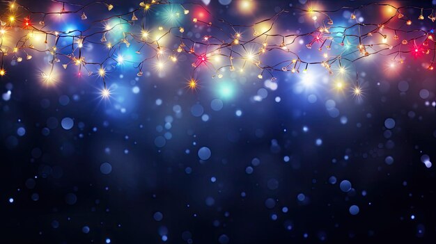 Luminous garland of the new year