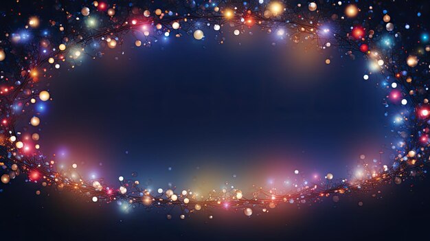 Luminous garland of the new year