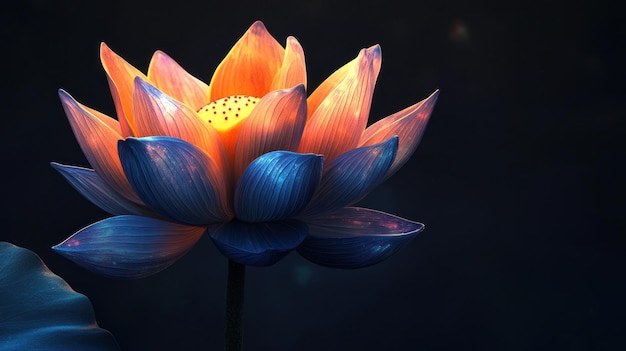 A Luminous Lotus Blossom