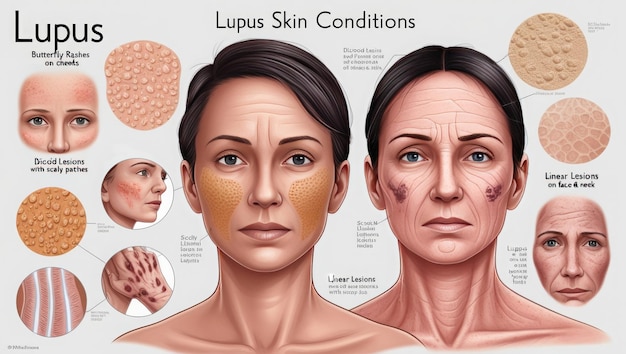 Lupus Skin Conditions Detailed Illustrations for Medical and Health Projects Freepik