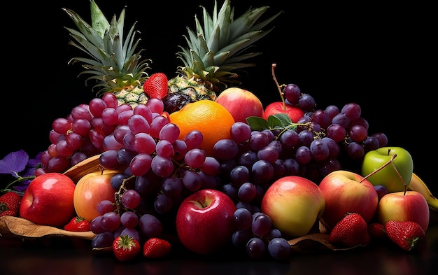 Luscious Fruit Assortment Generative by Ai