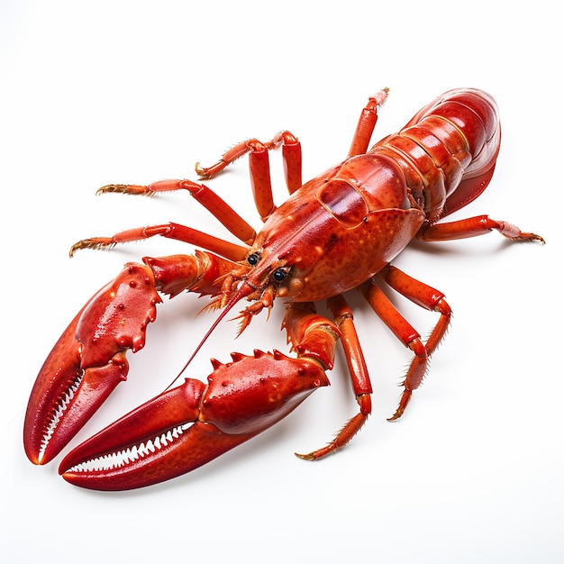 Luscious Lobster on a White Canvas