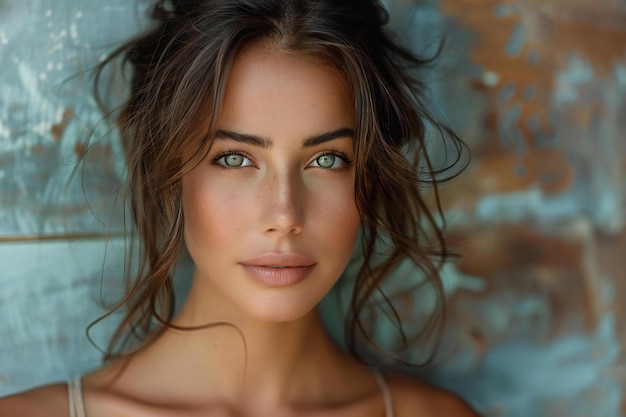 Luscious woman portrait vibrant and attractive