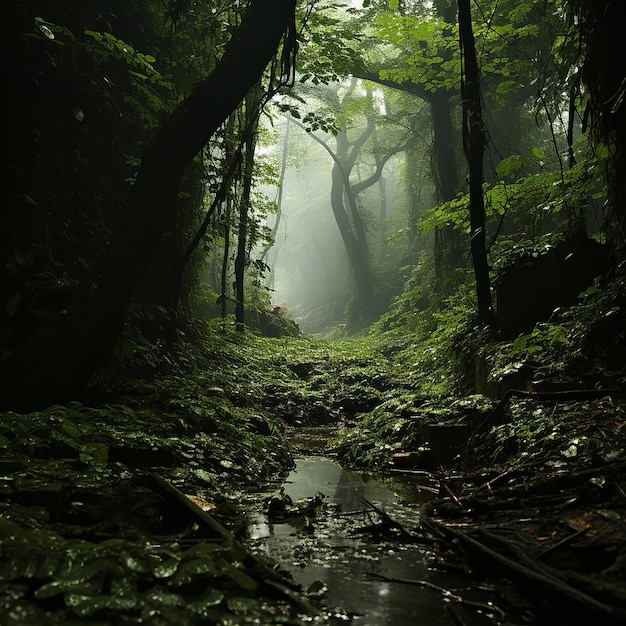 Lush Dominion Expansive Kudzu Forest in All Its Verdant Glory