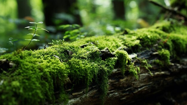 Lush Forest Moss CloseUp