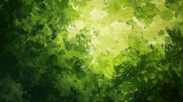 Lush Green Abstract NatureInspired Design with Leafy Texture and Green Hues