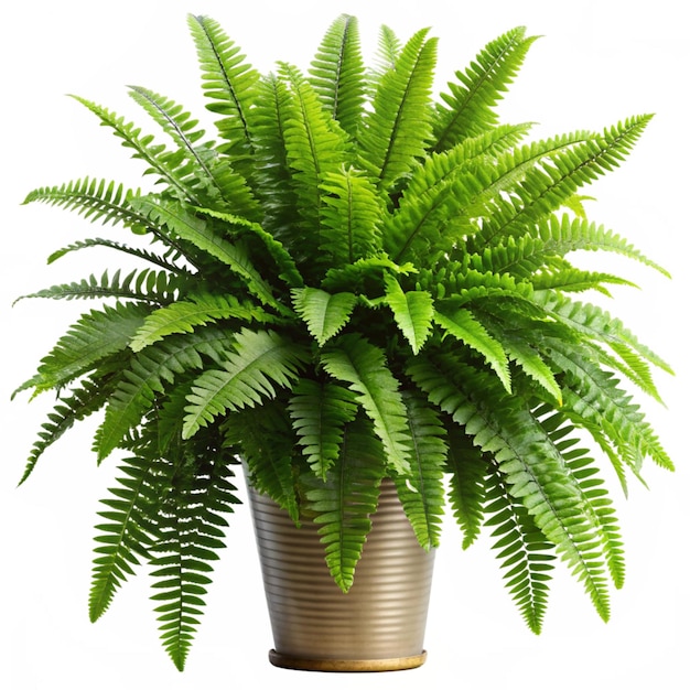 Lush Green Fern Plant in a Pot