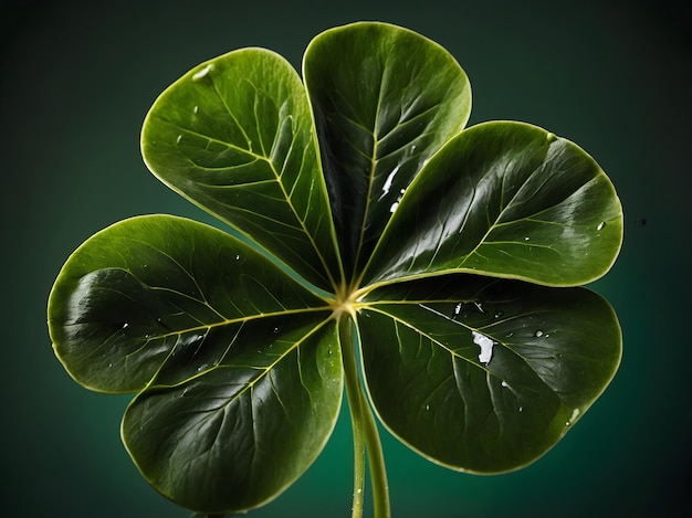 Lush Green Shamrock Leaves for St Patricks Day