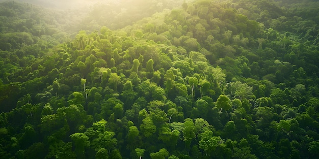 Lush Green Sustainable Forest