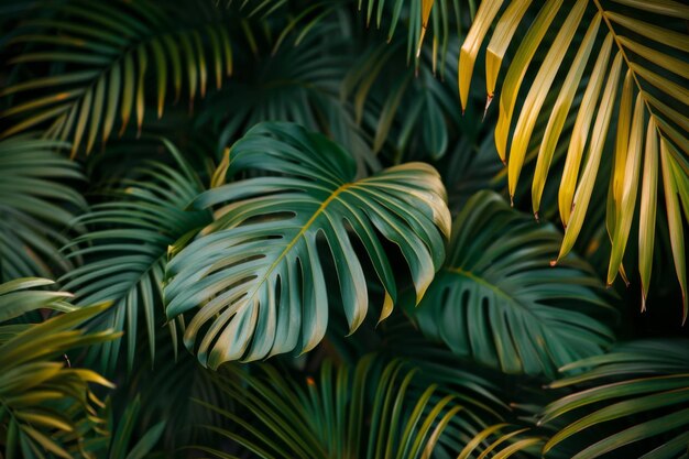 Lush Green Tropical Foliage