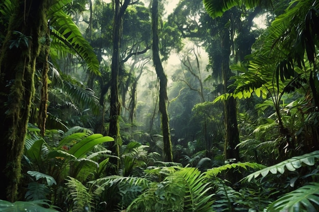 Lush rainforest canopy