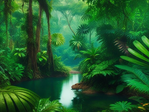 a Lush Vibrant Amazon Rainforest Amazonian Forest Amazonia Amazon Jungle Amazon Basin Amazon Woods