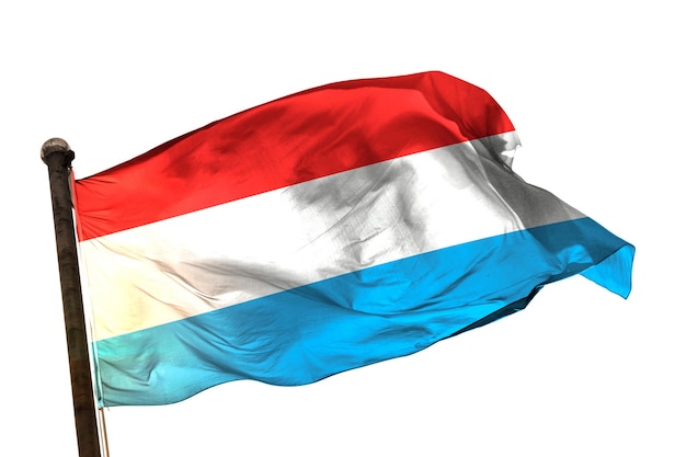 luxembourg flag on a white background image