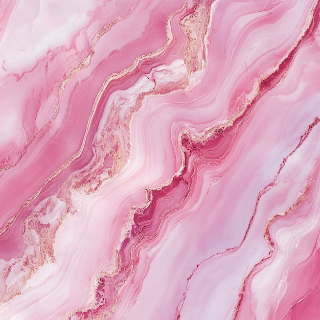 Photo luxurious closeup of trendy pink marble texture