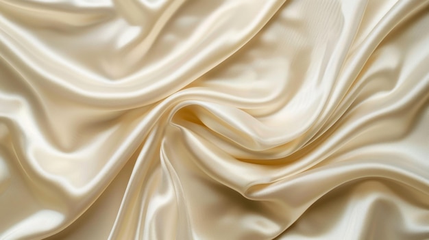 Luxurious cream silk fabric generative ai