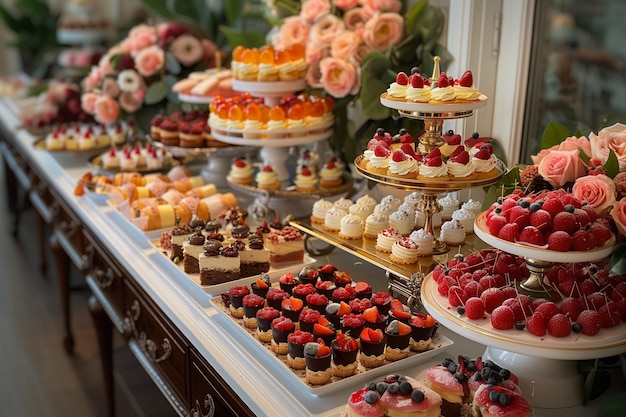 Luxurious Dessert Buffet A Feast of Delectable Sweets and Pastries