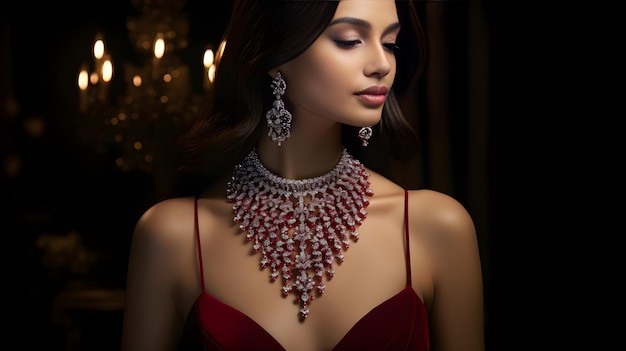 Luxurious Gemstone Masterpieces Stunning Showcase of Necklace Earrings and Bracelet