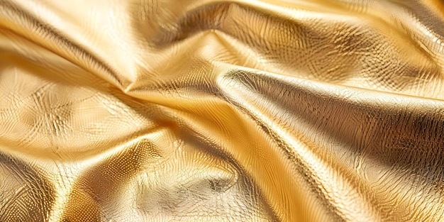 Luxurious gold foil paper with metallic sheen for wrapping or decoration Concept Gold Foil Paper Metallic Shine Wrapping Decoration