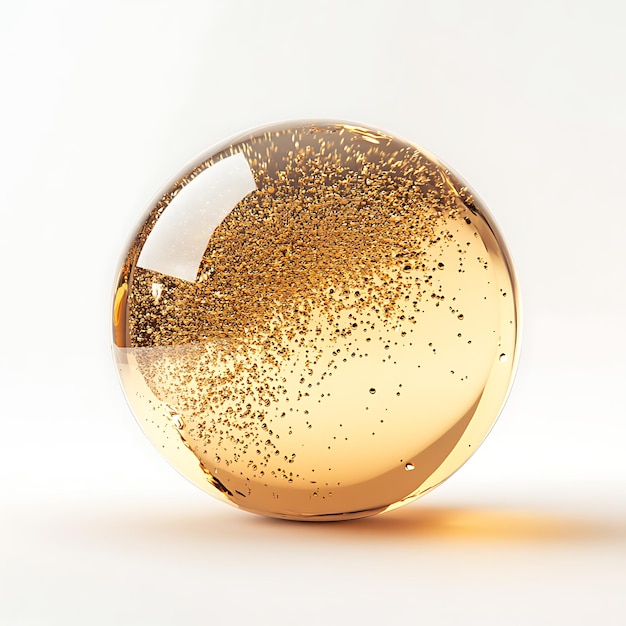 Photo luxurious golden textures and glittering spheres shimmering metallic background collection