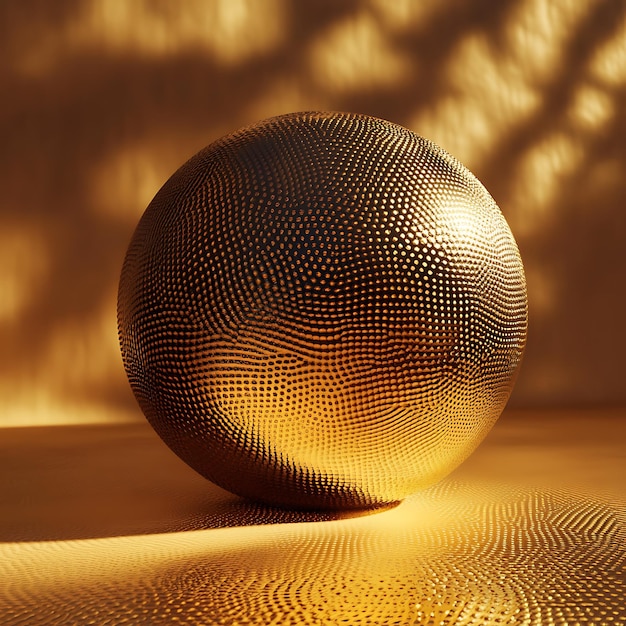 Photo luxurious golden textures and glittering spheres shimmering metallic background collection