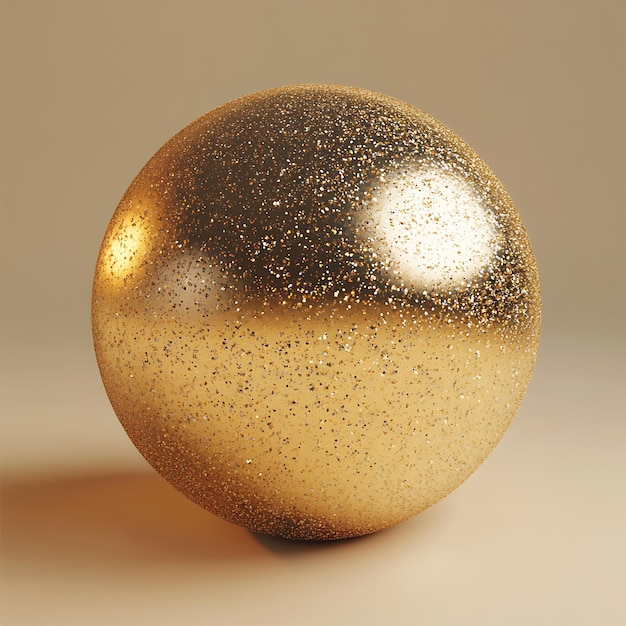 Photo luxurious golden textures and glittering spheres shimmering metallic background collection