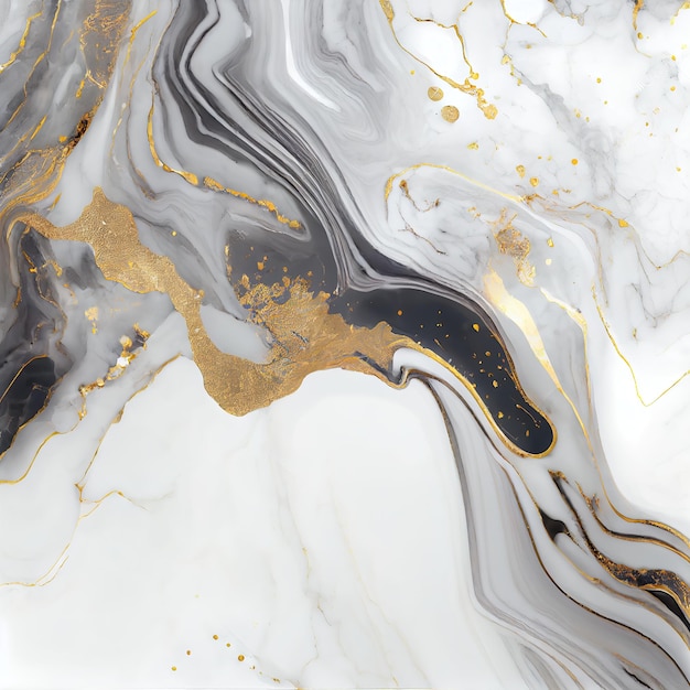 Luxurious gray gold marble texture Marble ink 3d rendering. raster illustration