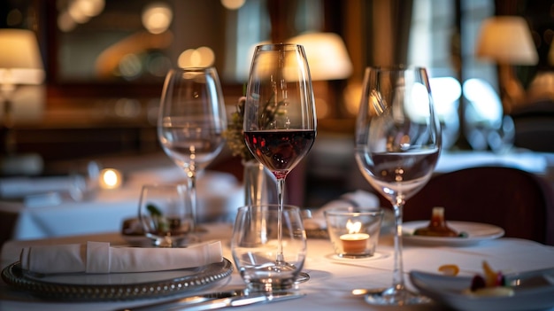 Luxurious hotel brasserie showcasing sommeliers wine selection and chefs specialties