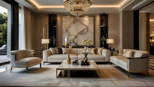 Luxurious Living Room Interior Design