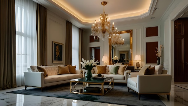 Luxurious Living Room Interior Design