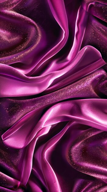 Photo luxurious pink satin fabric texture background with elegant folds and shimmering reflections