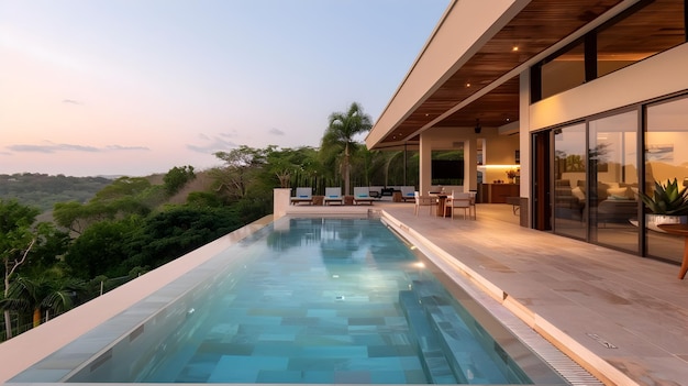 Luxurious Poolside Retreat Offering Tranquil Ambiance for Relaxation and Leisure