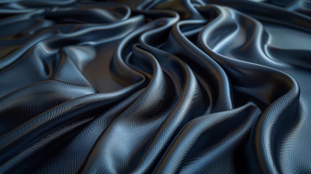 Photo luxurious satin fabric with glossy sheen photorealistic