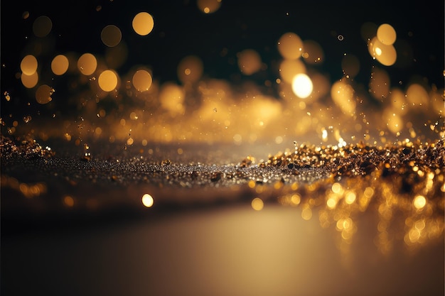 Luxurious and shiny glitter sparkle wallpaper with bokeh effect generative ai