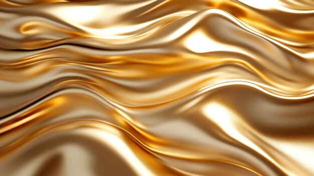 Photo luxurious shiny golden fabric