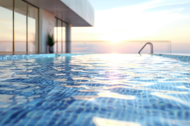 Luxurious Swimming Pool Area at a FiveStar Hotel