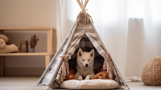 Luxurious Teepee Bed for Pets