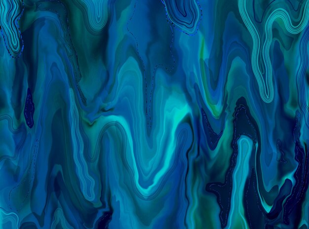 Luxurious texture of blue liquid stone