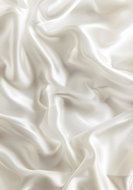 Luxurious white silk fabric texture background with soft folds and flowing drape ideal for elegant designs fashion projects and premium branding visuals