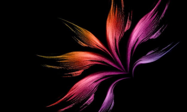 Luxury abstract flower on dark background