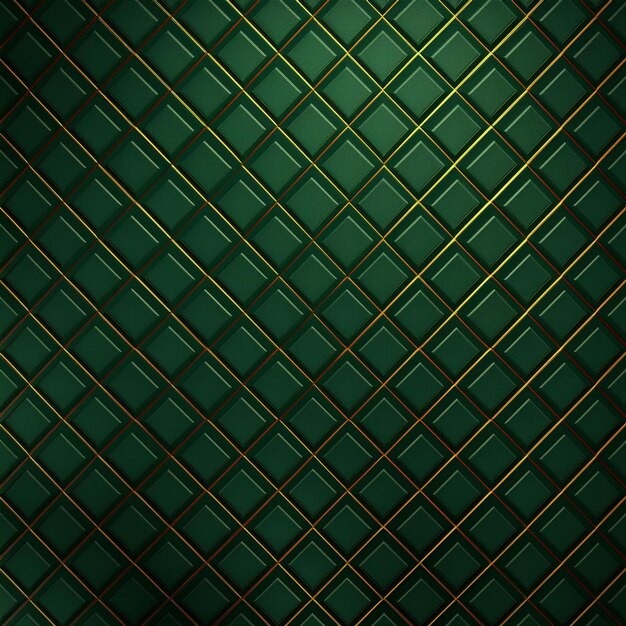 Photo luxury abstract green metal background with golden light lines