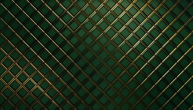 Photo luxury abstract green metal background with golden light lines