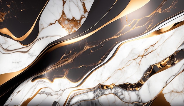 Luxury abstract white bronze marble texture AI Generated