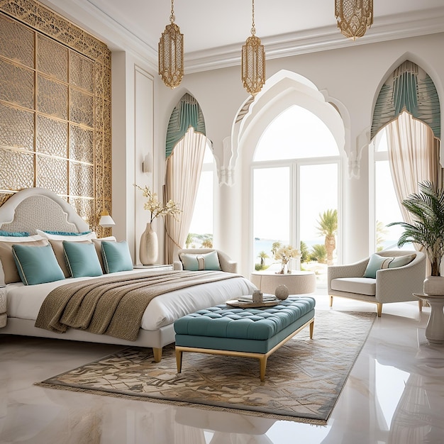 Luxury Arabian Master Bedroom