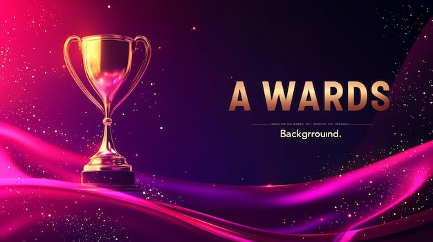 Photo luxury award background featuring awards