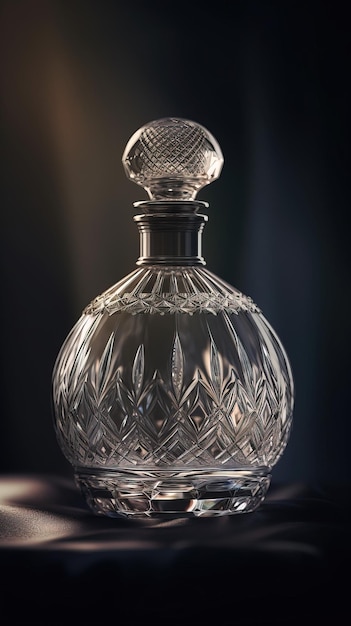 Luxury beautiful perfume bottle Product photography Generative Ai