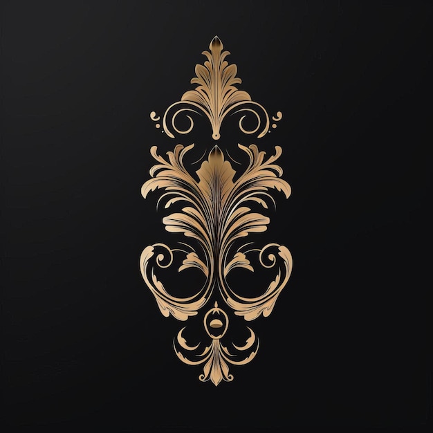 Luxury Black Decorative Ornaments In Flemish Baroque Style