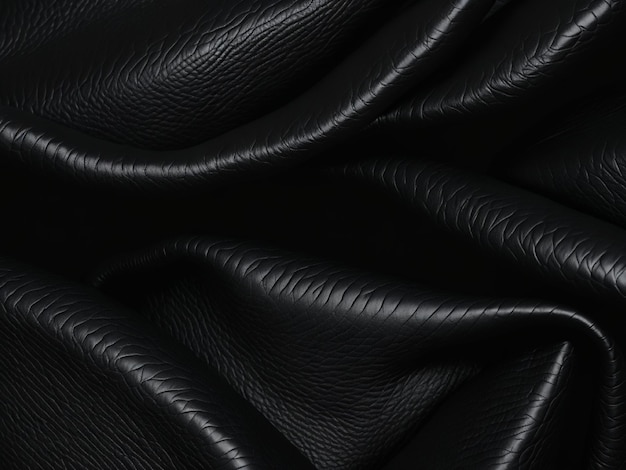 Luxury Black leather textured background soft lights