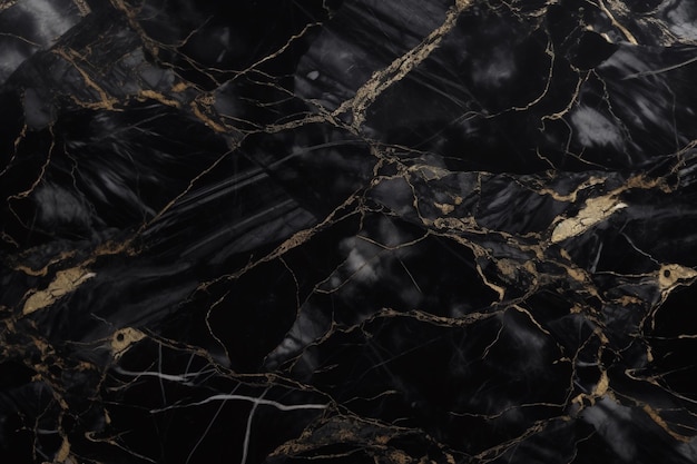 Luxury Black Marble Texture Ai generative