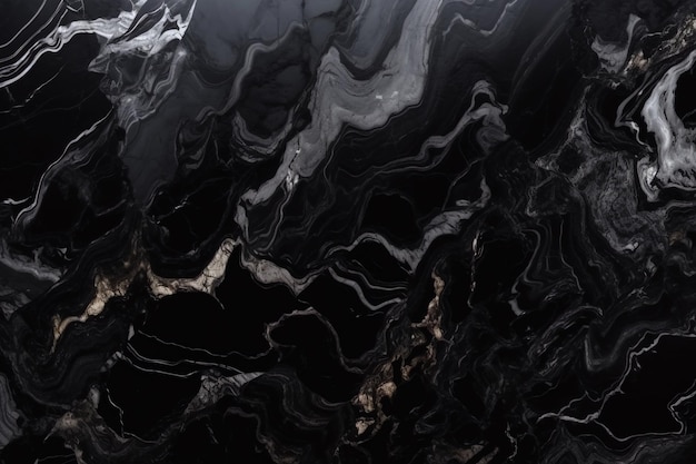 Luxury Black Marble Texture Ai generative