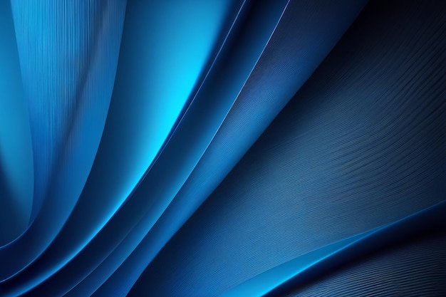 Luxury blue overlap diagonal wave created with Generative AI